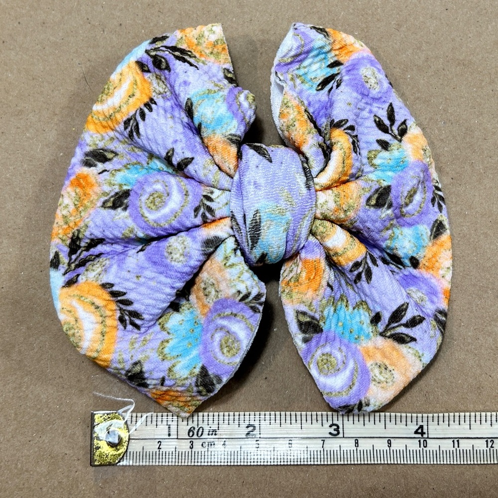 Hand Made Large Clip On Hair Bow, NEW